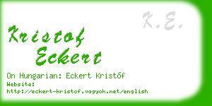 kristof eckert business card