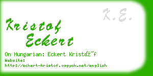 kristof eckert business card